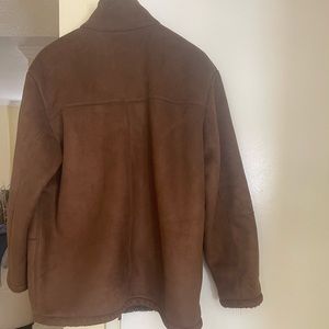 Weatherproof microsuede jacket